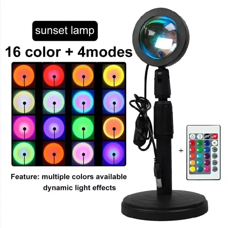16 Colors RGB USB Sunset Light Photography