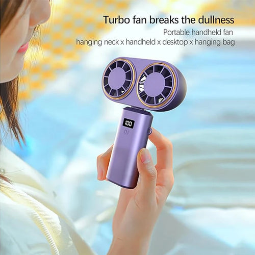 Handheld Personal Fan Compact Rechargeable